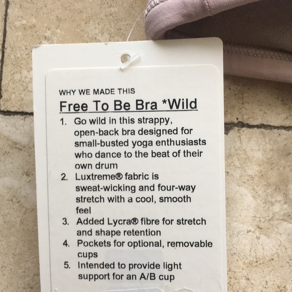 NWT Lululemon Free To Be Wild sports bra - Picture 4 of 4